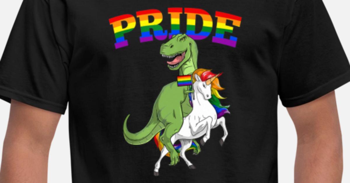 LGBT T Rex Dinosaur Unicorn Gay Pride 